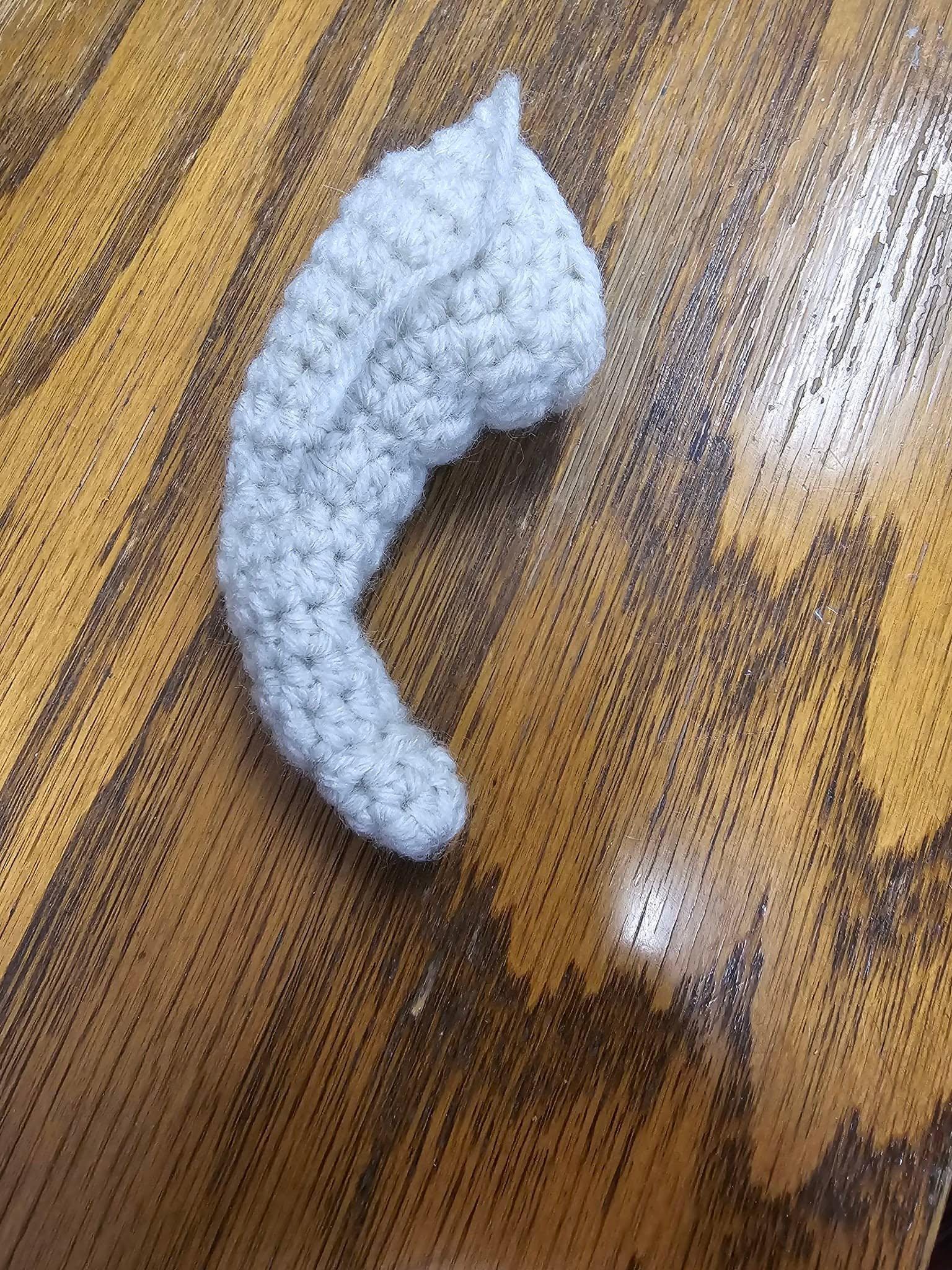 6" Small Sized Horn pattern accessory for Amigurumi, Dolls, Clothing, and more