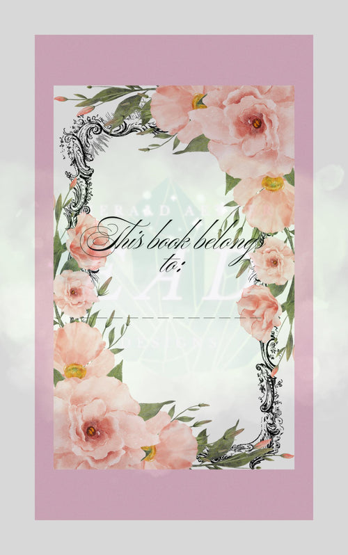 2026 Rose Detailed Reading Journal 104 Pages Templates with Review and Log Sheets