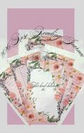 2026 Rose Detailed Reading Journal 104 Pages Templates with Review and Log Sheets