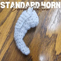 6" Small Sized Horn pattern accessory for Amigurumi, Dolls, Clothing, and more