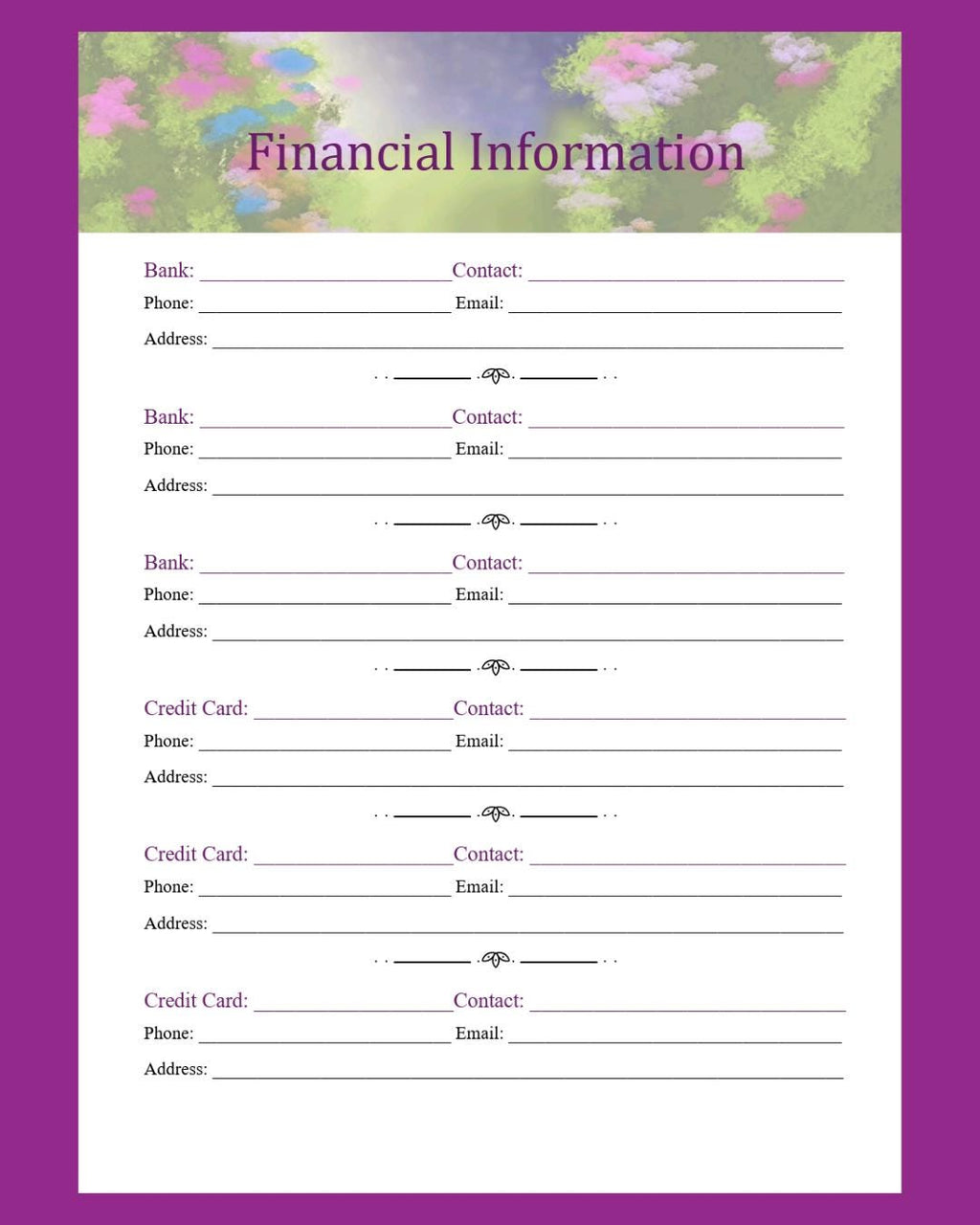 Garden Graphic Weekly and Monthly planner with to do list and daily tasks pdf