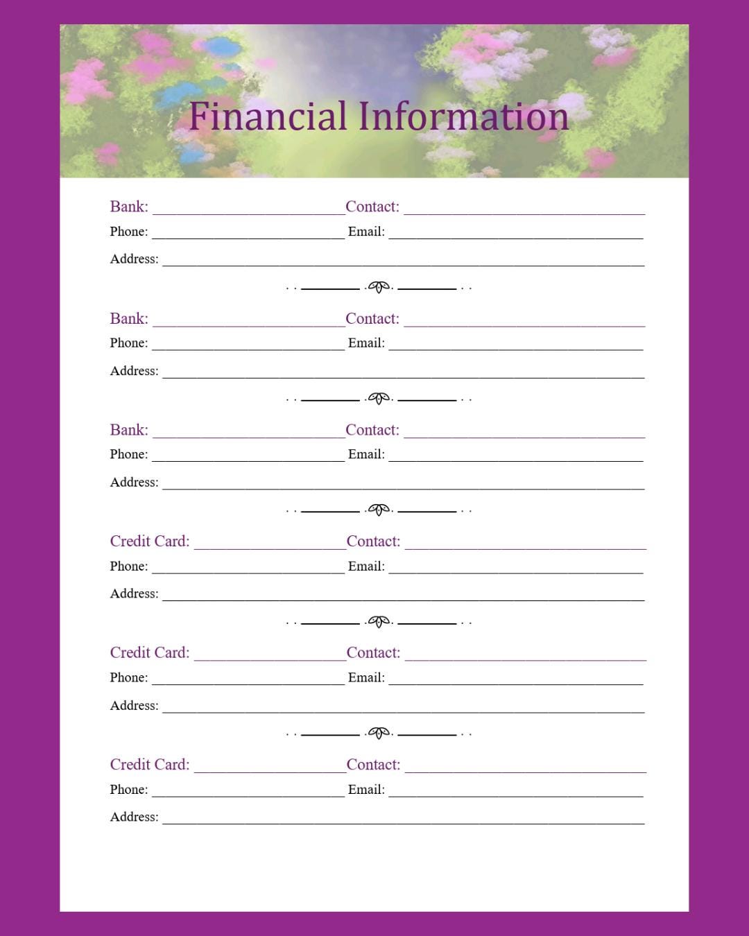 Garden Graphic Weekly and Monthly planner with to do list and daily tasks pdf