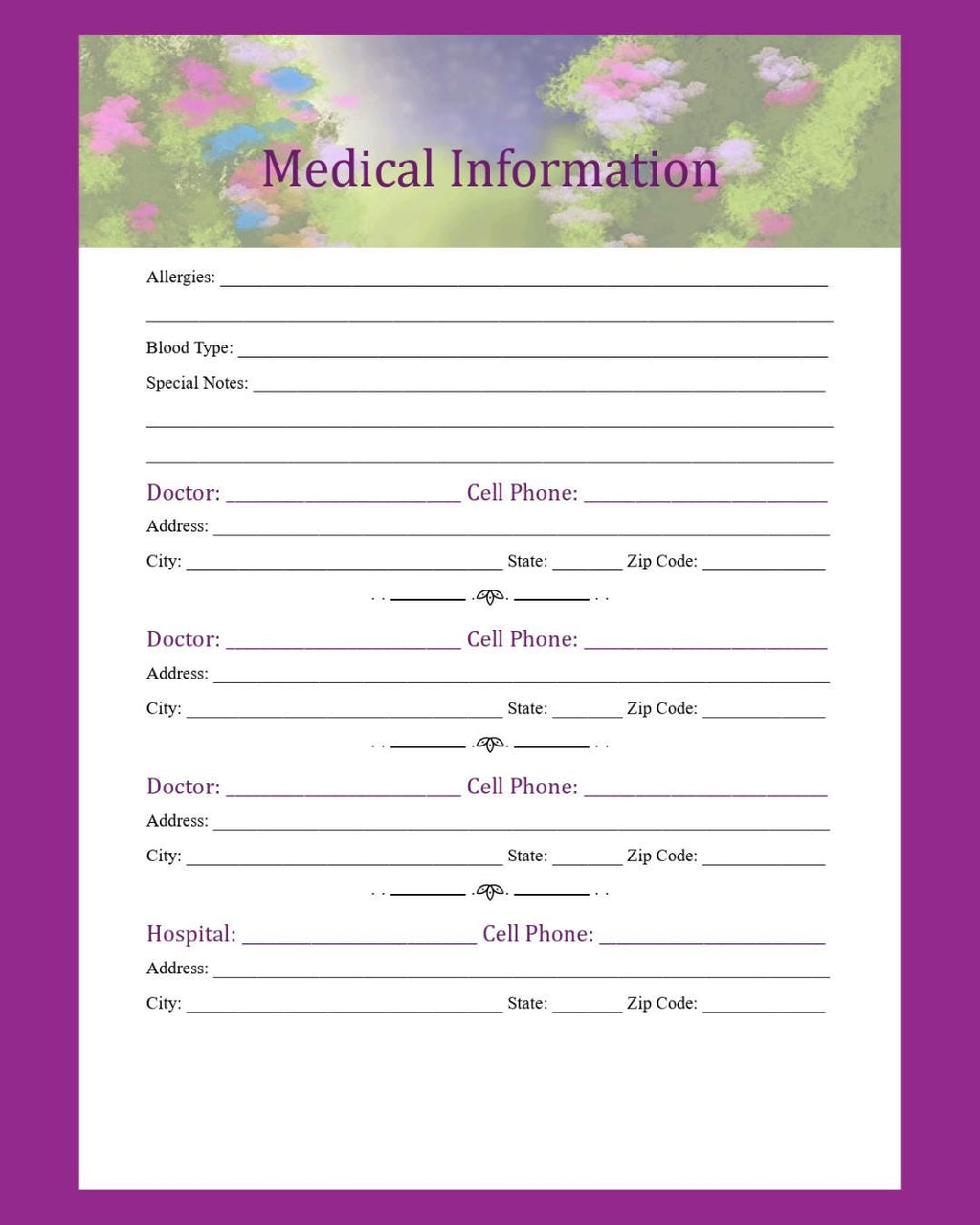 Garden Graphic Weekly and Monthly planner with to do list and daily tasks pdf