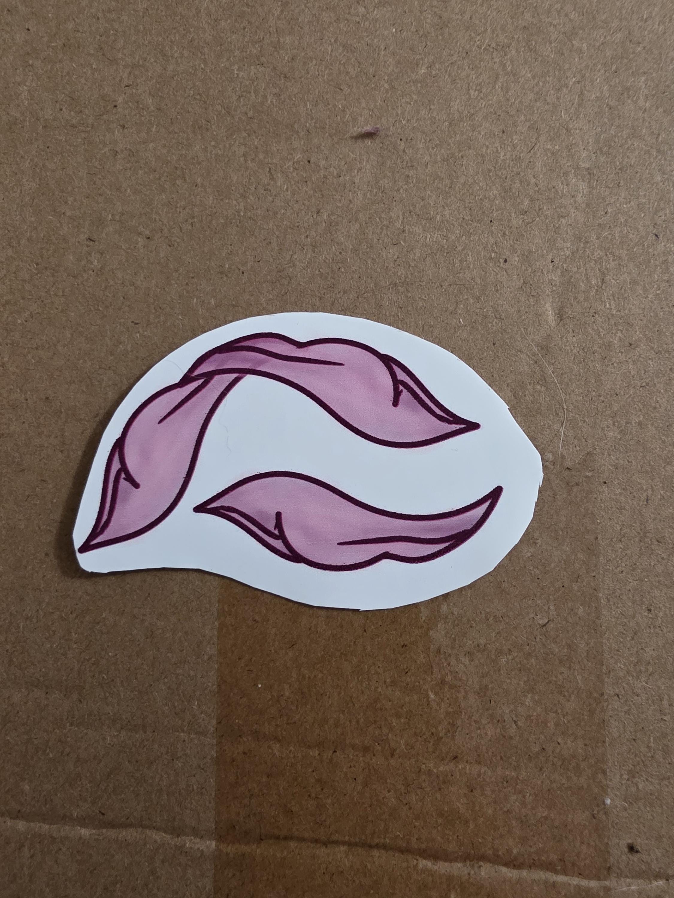 Watercolor 6pck Flowers and Berries Stickers pink and green color