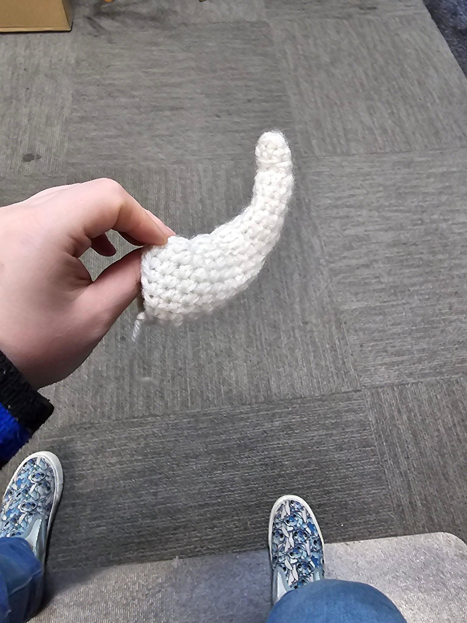 6" Small Sized Horn pattern accessory for Amigurumi, Dolls, Clothing, and more